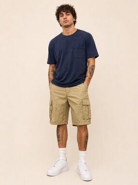 Union • NWT  Cargo Shorts in Khaki - Classic Casual Style